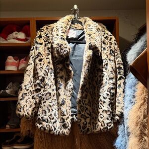 Juicy Couture Leopard Print Teddy Jacket